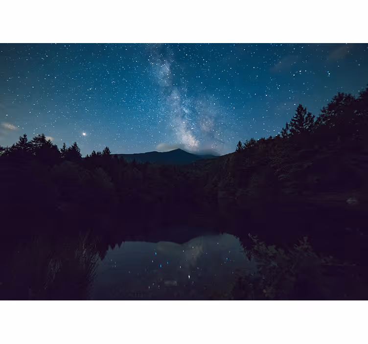 Fototapeta natura astralny widok nocy - TenStickers
