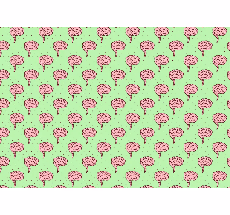 Fototapeta w kwiaty stylizowane rozkwity mózgu - TenStickers