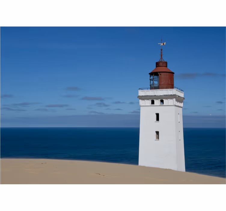 Fototapeta góry latarnia morska nad oceanem - TenStickers
