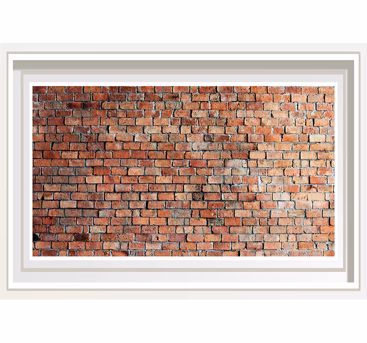 Fototapeta cegła w klasyczny wzór cegieł - TenStickers