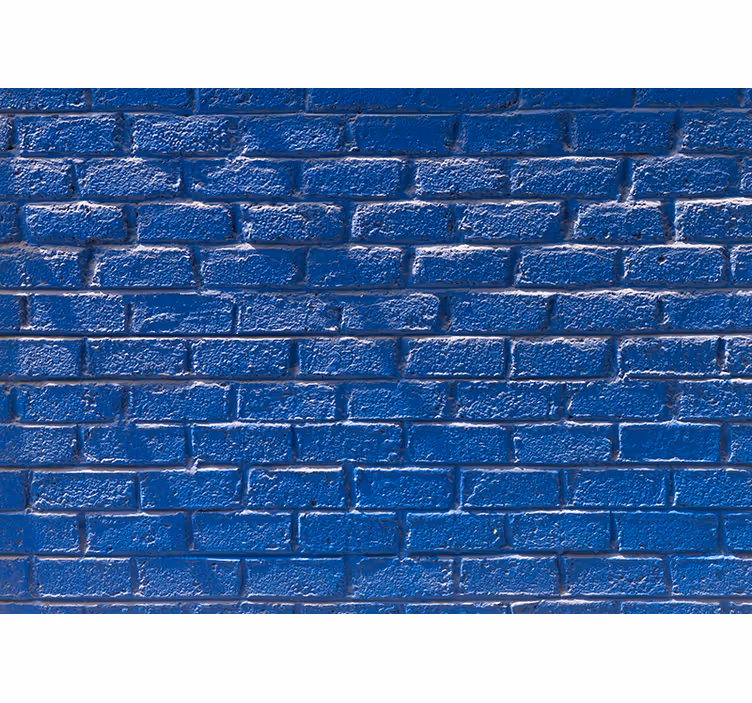 Fototapeta cegła teksturowana w odcieniu azuru - TenStickers
