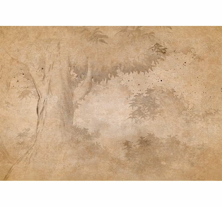 Fototapeta natura tło z sylwetką drzewa - TenStickers