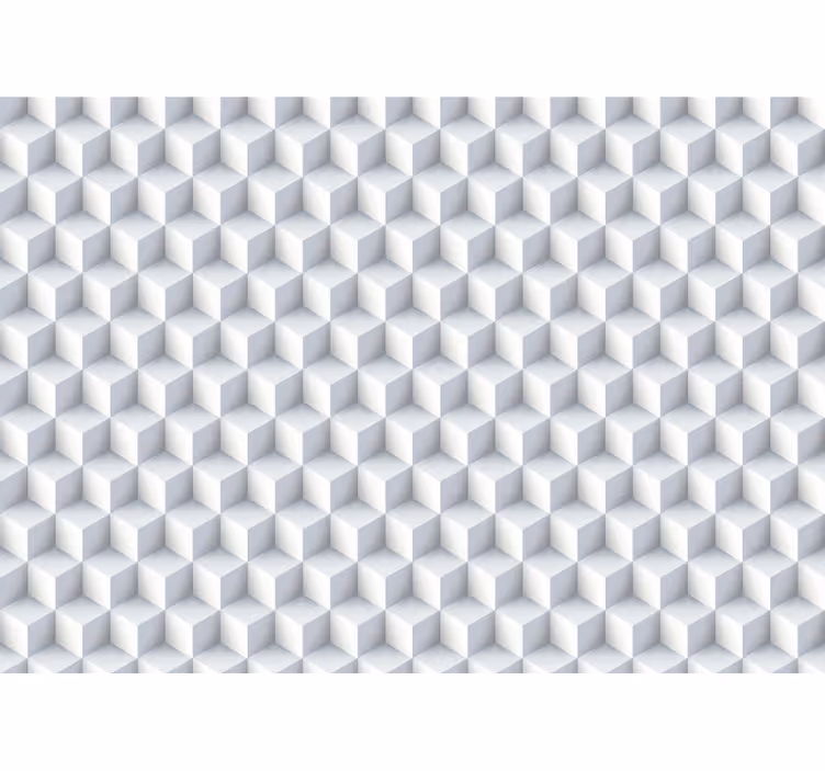 Tapeta ścienna Wiele białych kostek - TenStickers