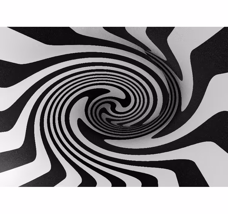 Fotoapeta abstrakcyjna z efektem spiralnej iluzji - TenStickers