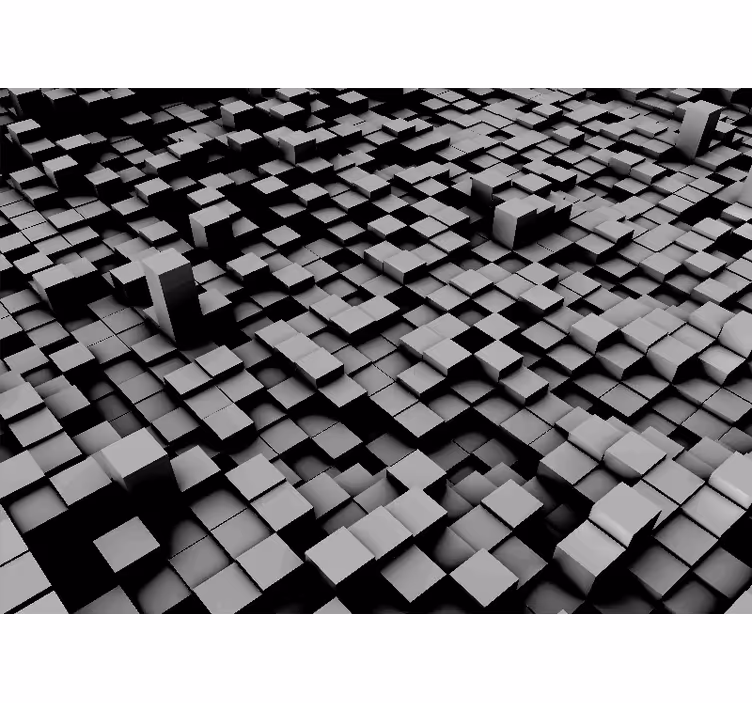 Fotoapeta abstrakcyjna w geometryczne bloki - TenStickers