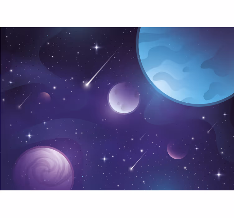 Fototapeta kosmos widok orbitalny nieba - TenStickers