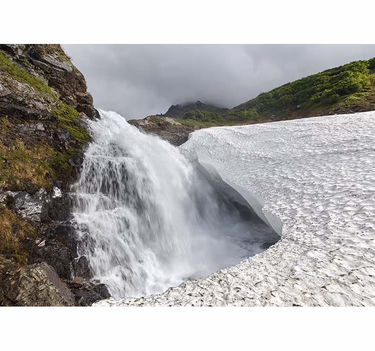 Fototapeta natura widok na wodospad - TenStickers