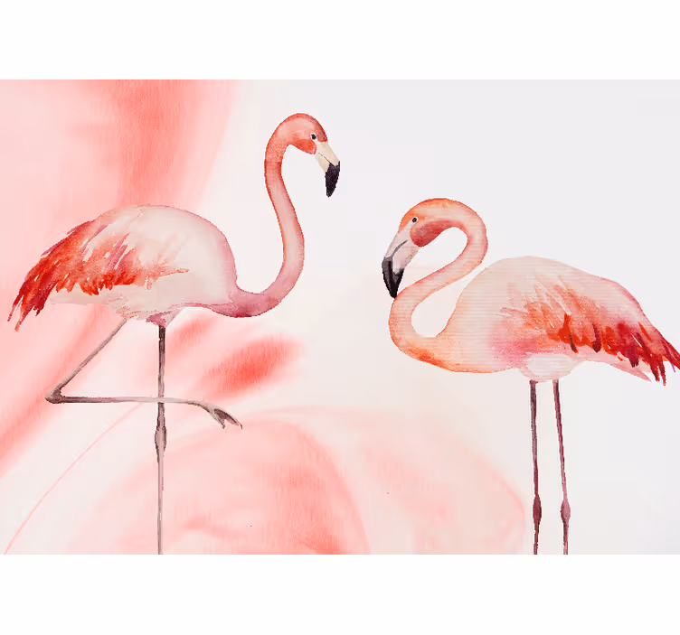 Fototapeta do salonu para flamingów - TenStickers