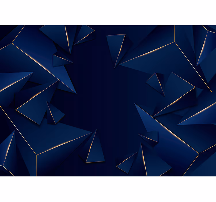 Fotoapeta abstrakcyjna kompozycja geometrycznych kawałków - TenStickers