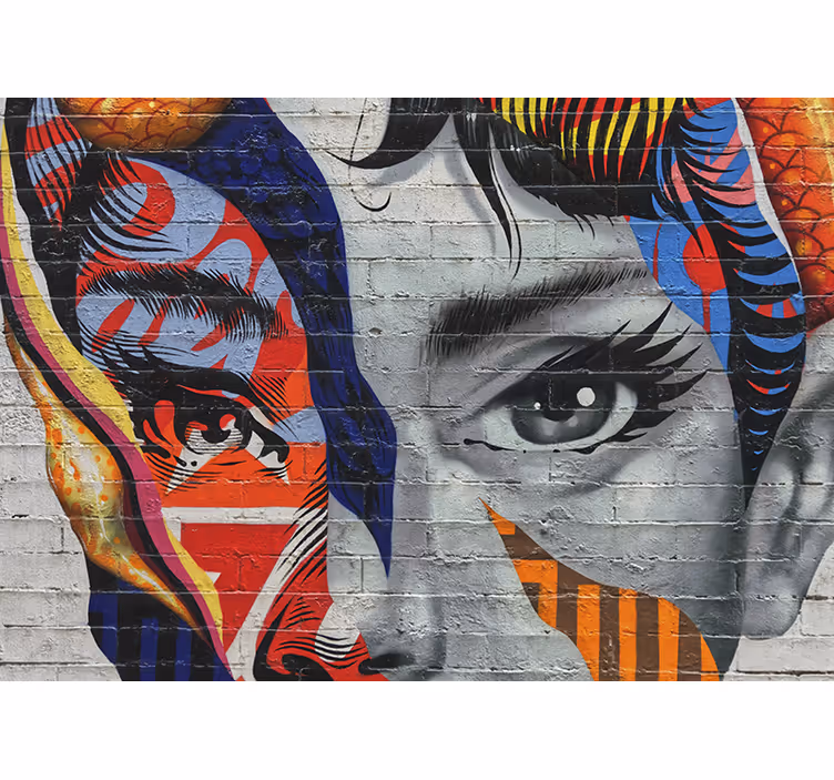 Fototapeta artystyczna Audrey hepburn pop-art graffiti - TenStickers
