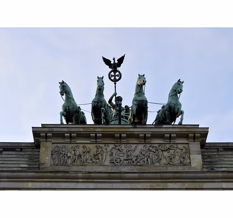 Fototapeta berlin statua bramy braniborskiej - TenStickers