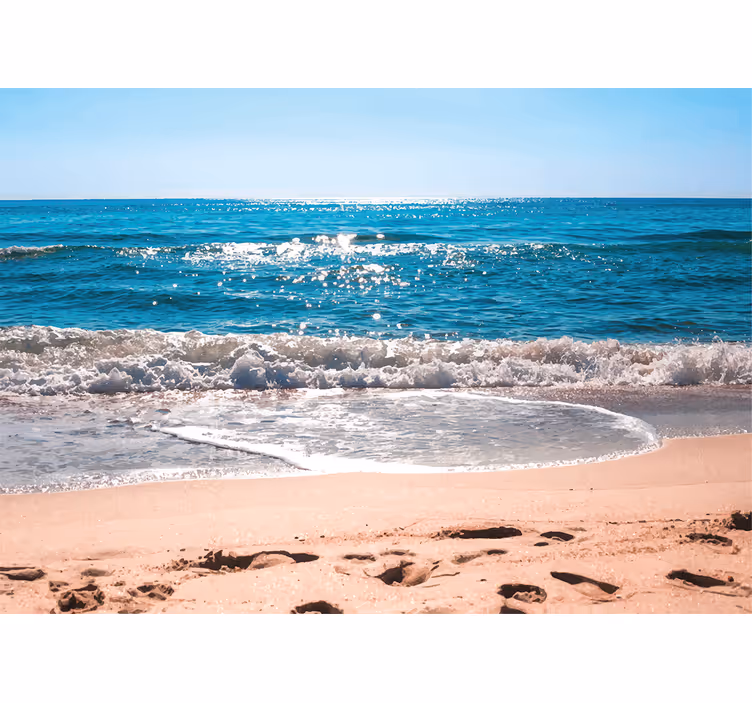 Fototapeta morze spokój nad brzegiem plaży - TenStickers