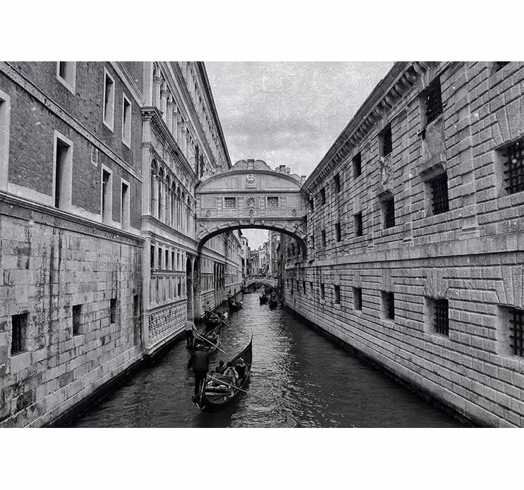 Fototapeta miasto widok na weneckie kanały - TenStickers