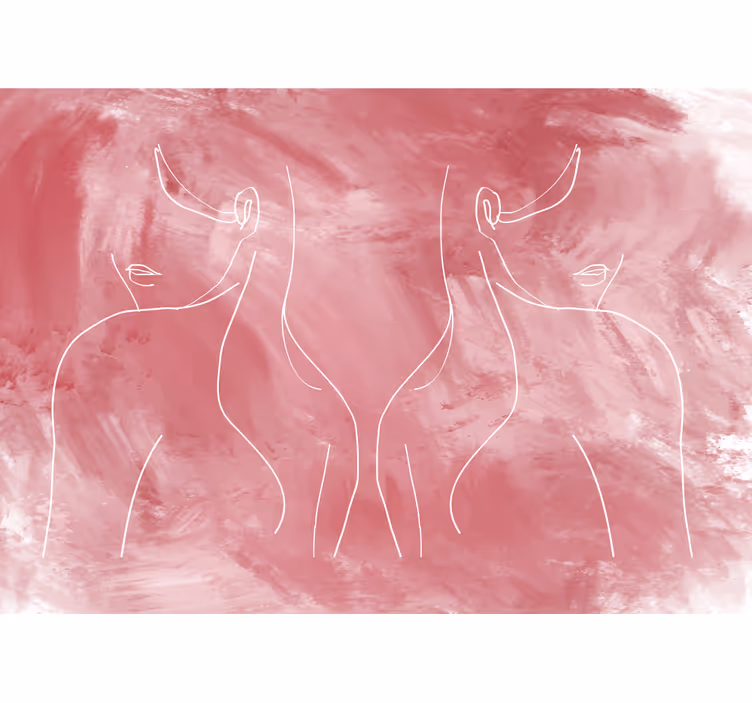 Fototapeta artystyczna minimalistyczne formy kobiece - TenStickers