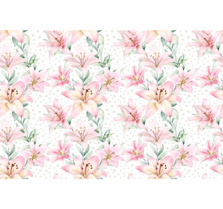 Fototapeta w maki delikatne kwiaty lilii - TenStickers
