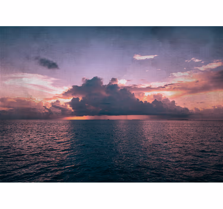 Fototapeta krajobraz spokojny ocean o zmierzchu - TenStickers