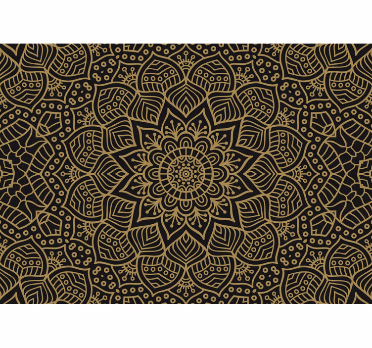 Fototapeta mandala Wzór w stylu indyjskim - TenStickers