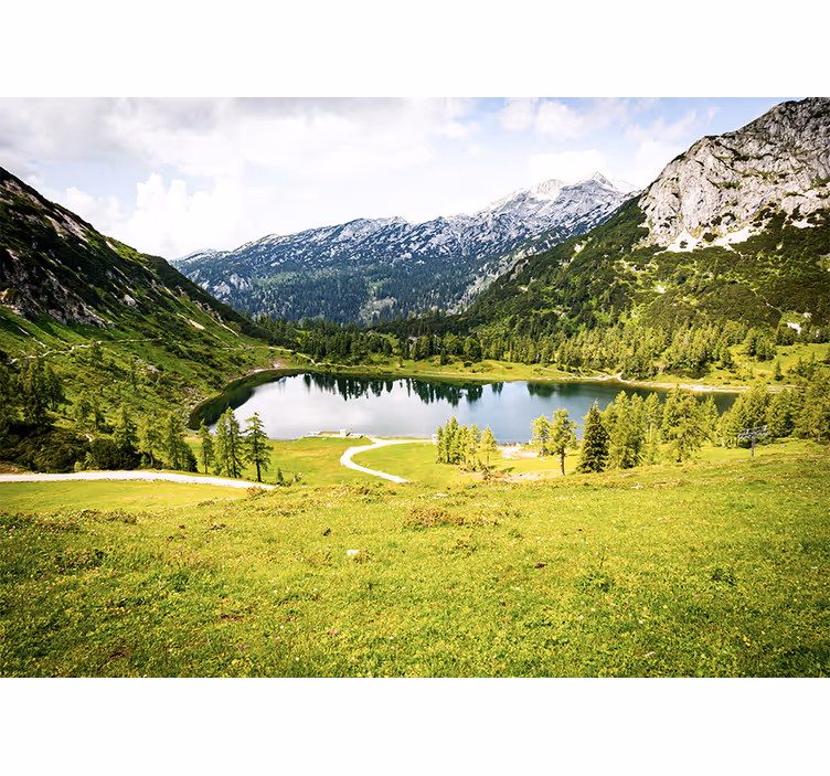 Fototapeta krajobraz widok na malownicze alpy - TenStickers