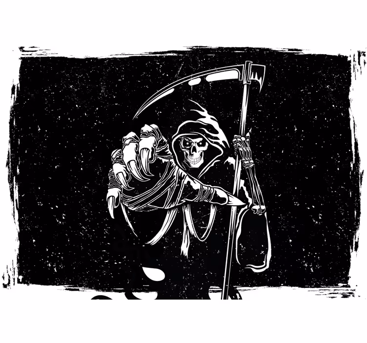 Fototapeta halloween ilustracja koszmarnego Żniwiarza - TenStickers
