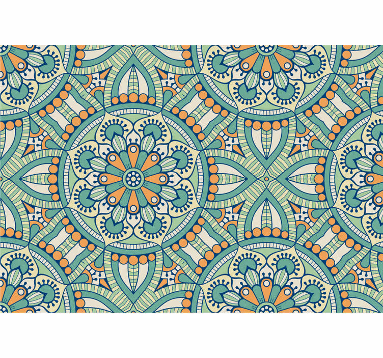 Fototapeta mandala Duże orientalne koło - TenStickers