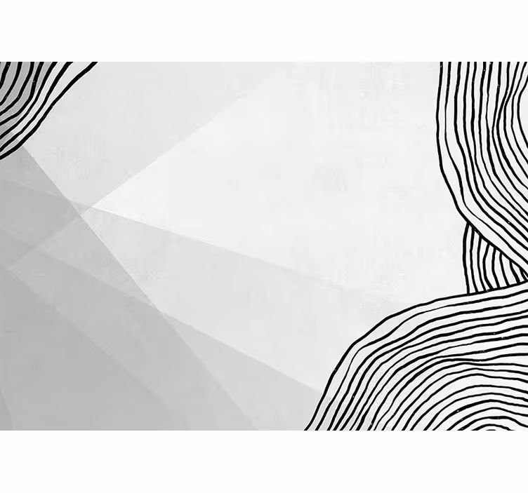 Fotoapeta abstrakcyjna sztuka linii geometrii - TenStickers