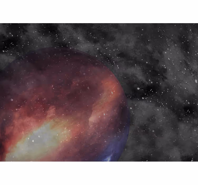 Fototapeta kosmos fioletowa sfera niebieska - TenStickers