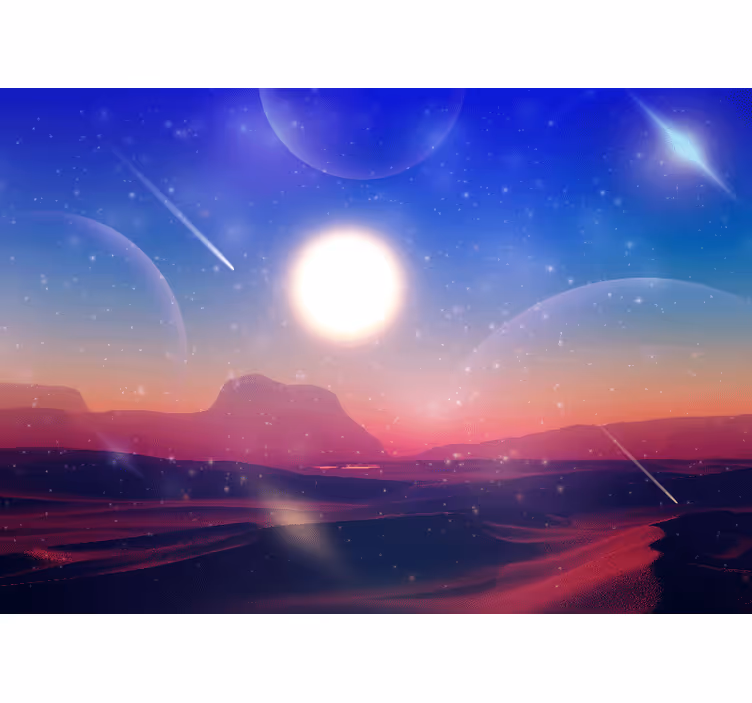 Fototapeta kosmos w niebiańskim Świecie snów - TenStickers