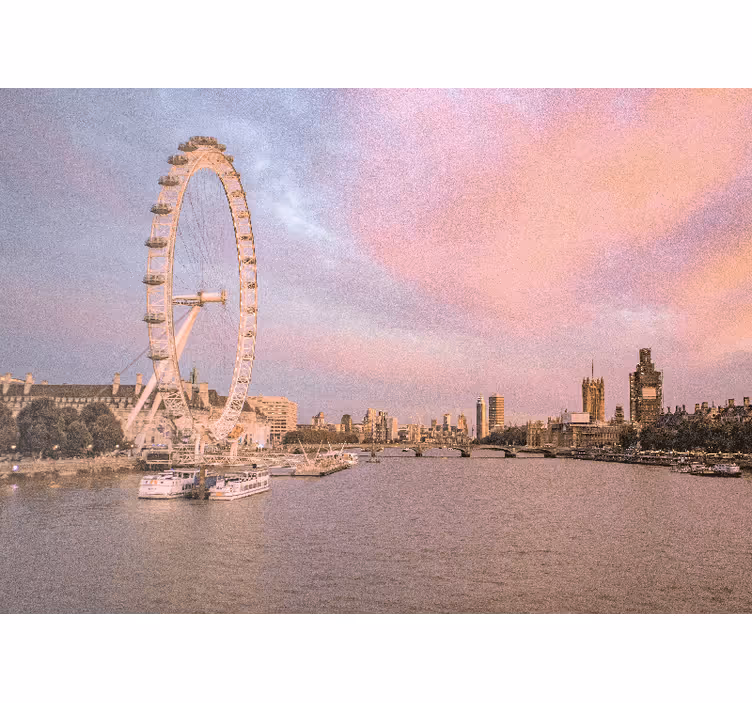 Fototapeta londyn widok na london eye - TenStickers