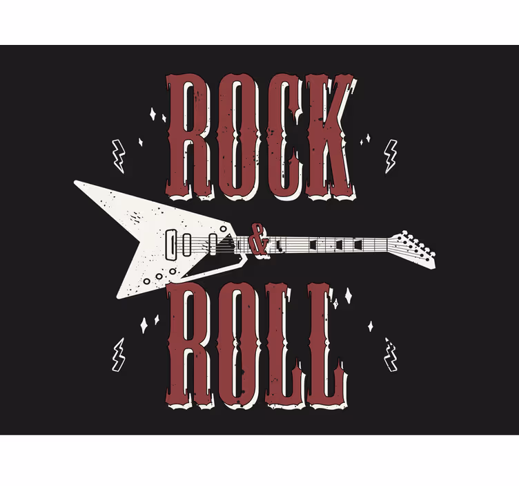 Fototapeta muzyka w stylu gitary rockowej - TenStickers