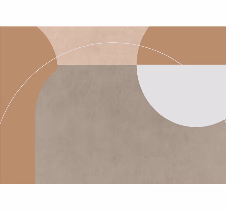 Nowoczesna fototapeta kompozycja geometrycznych kształtów - TenStickers