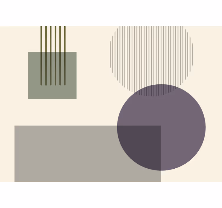 Fotoapeta abstrakcyjna z geometricznymi kształtami - TenStickers