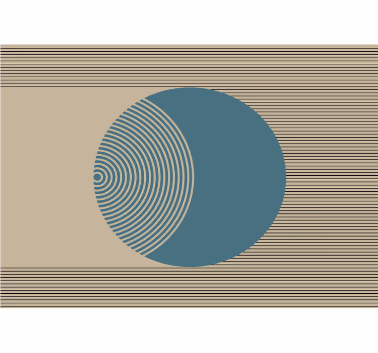 Fotoapeta abstrakcyjna geometryczny wzór koła - TenStickers