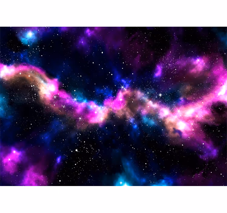 Fototapeta kosmos pejzaż kosmicznej mgławicy - TenStickers