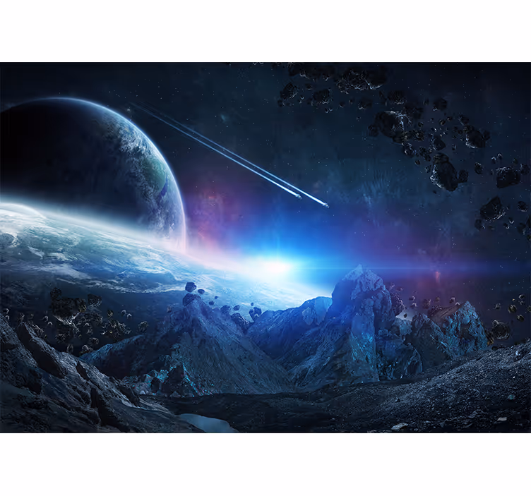 Fototapeta kosmos astralny krajobraz planetarny - TenStickers