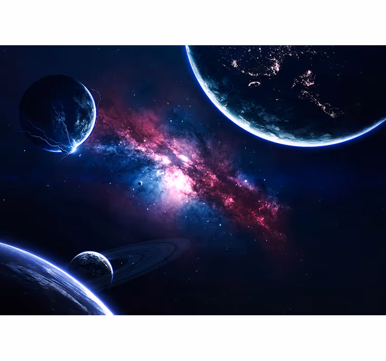 Fototapeta kosmos scena galaktyki kosmicznej - TenStickers