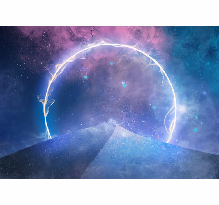 Fototapeta kosmos portal galaktycznego kręgu - TenStickers