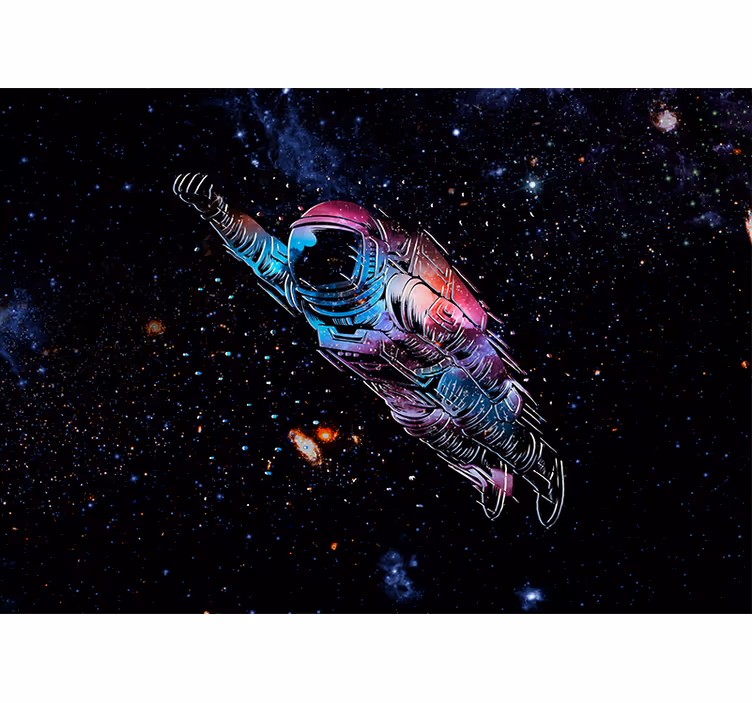Fototapeta kosmos odważny astronauta - TenStickers