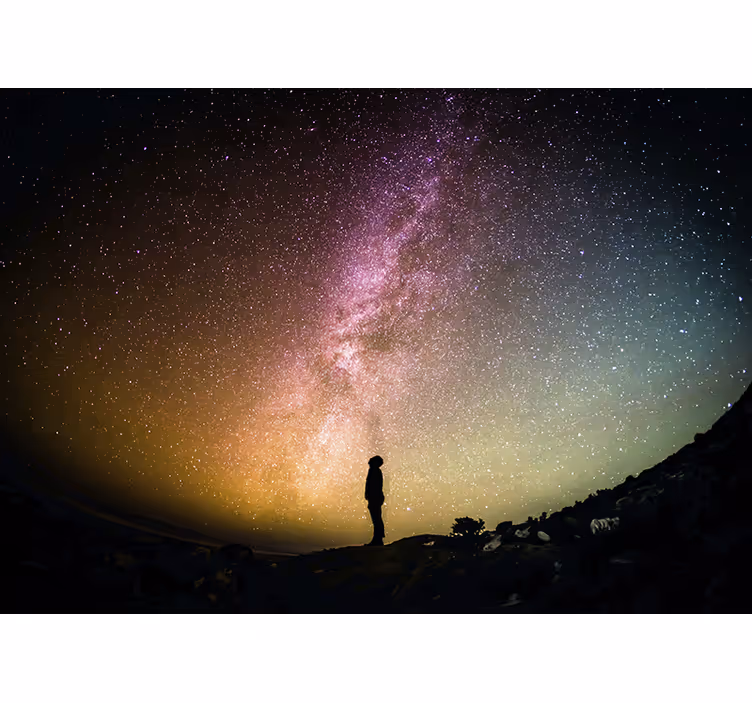 Fototapeta kosmos widok nocnego nieba - TenStickers
