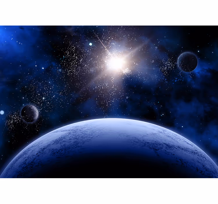 Fototapeta kosmos perspektywa orbitalna - TenStickers