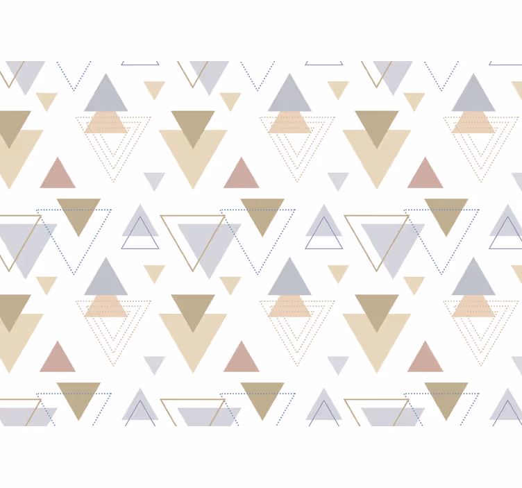 Fotoapeta abstrakcyjna wzory geometrycznych trójkątów - TenStickers