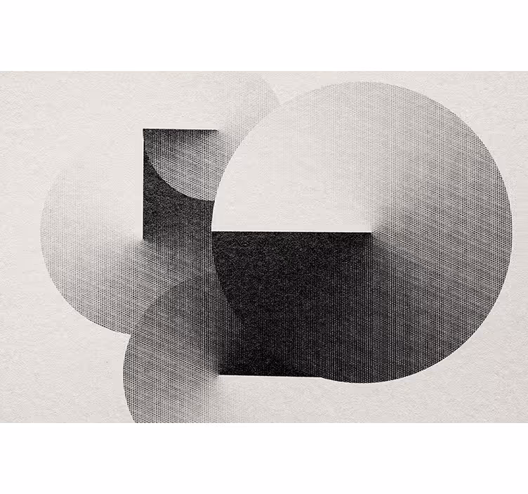 Fotoapeta abstrakcyjna kompozycja geometrycznych kół - TenStickers