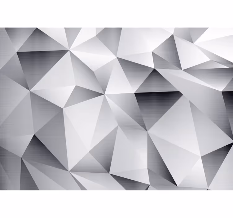 Tapeta 3d z geometrycznymi wzorami facetów - TenStickers