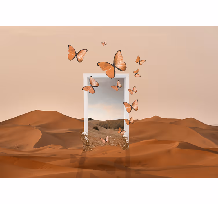 Fototapeta natura latające motyle - TenStickers