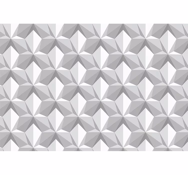 Fototapeta 3D Szare geometryczne kształty  - TenStickers
