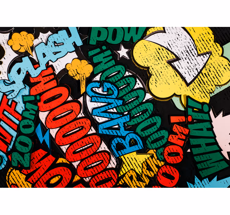 Fototapeta street art dźwięki komiksów - TenStickers