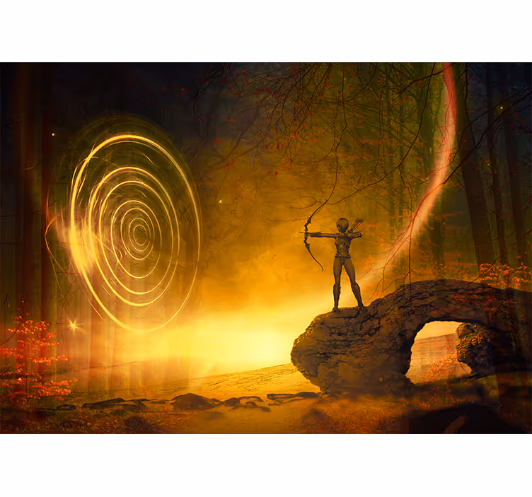 Fototapeta fantasy czarujący portal łucznika - TenStickers