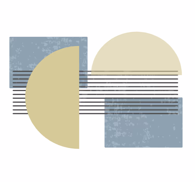 Fototapeta artystyczna ułożenie kształtów geometrycznych - TenStickers