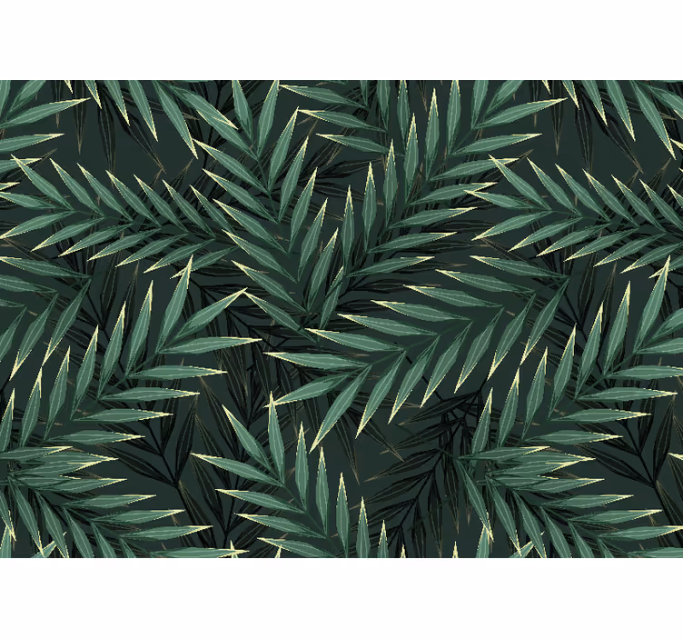 Fototapeta natura Żywe szmaragdowe liście - TenStickers