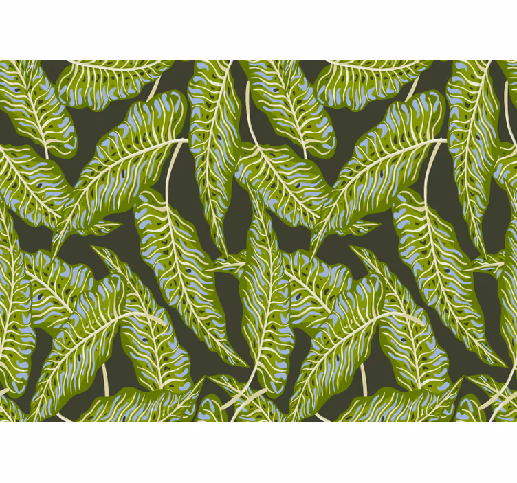 Fototapeta natura ilustracja tropikalnych liści - TenStickers