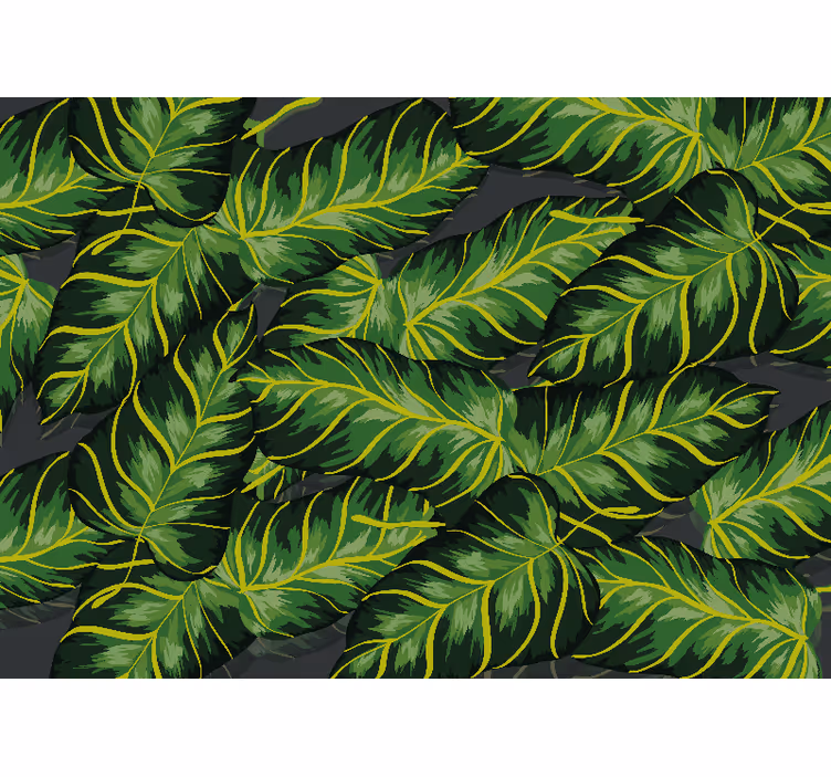 Fototapeta natura wzór bujnego liścia - TenStickers